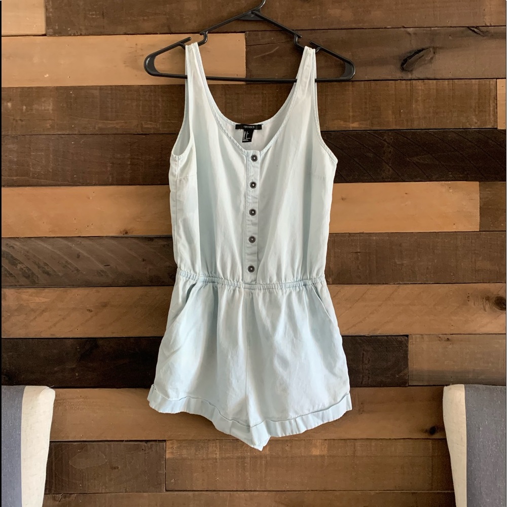 Denim look Romper